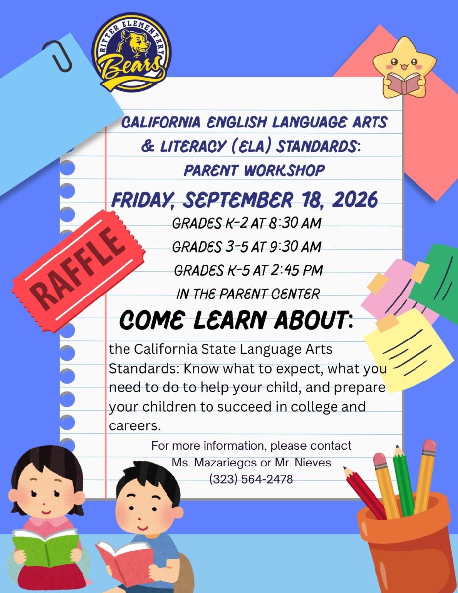 English Language Art Parent Workshop 